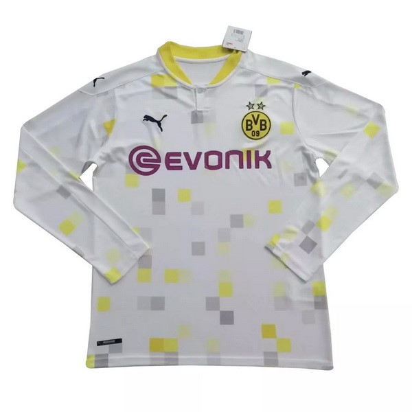 Tailandia Camiseta Borussia Dortmund Tercera Equipación ML 2020-2021 Blanco